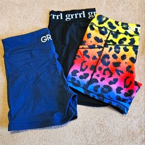 Bundle of GRRRL shorts